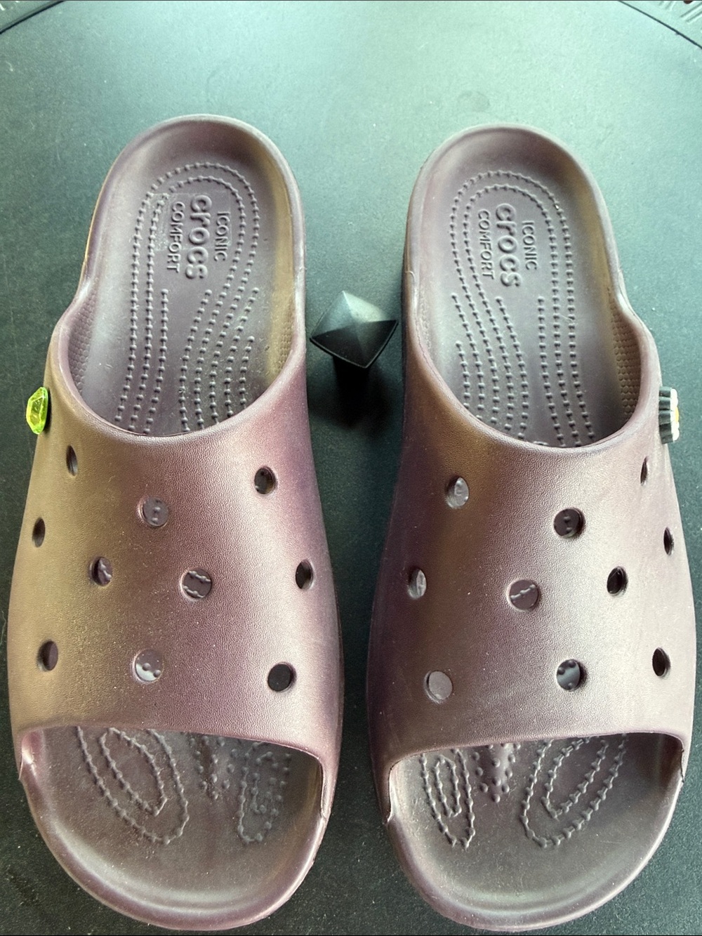 CROCS women’s Slide Clogs in Plum